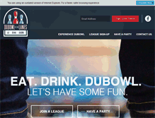 Tablet Screenshot of dubowllanes.net